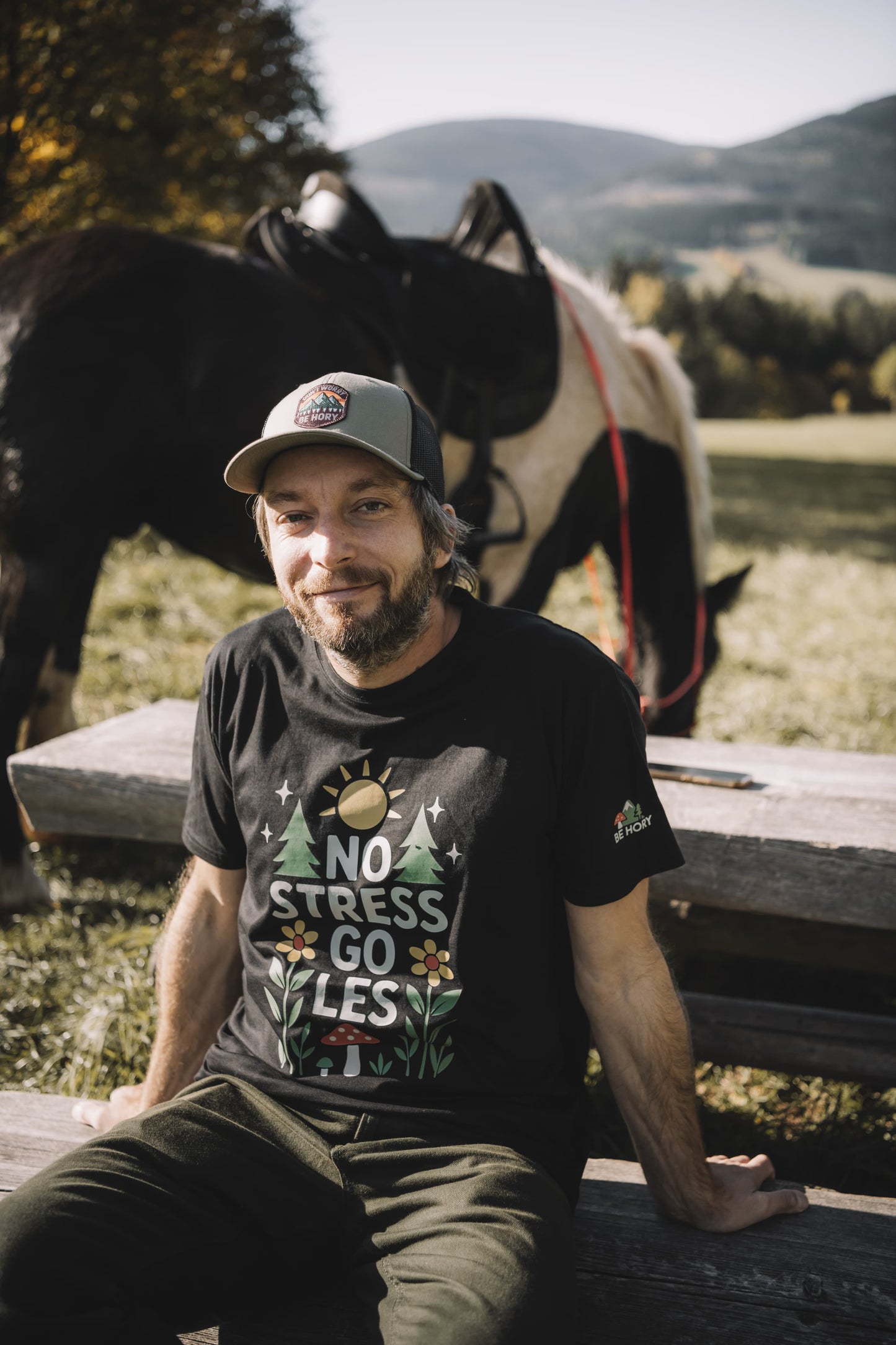 Pánské tričko - No stress go les