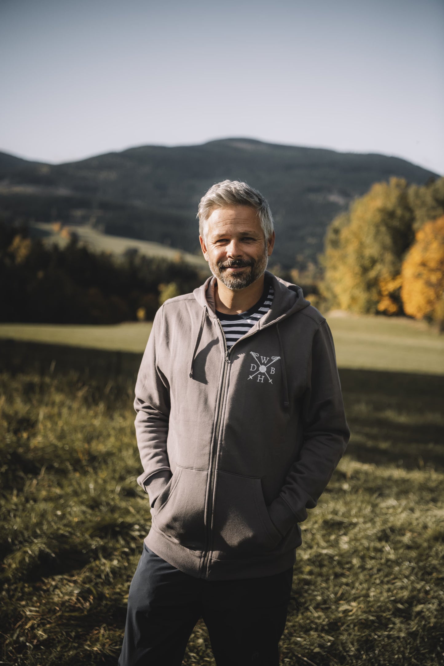 Pánská mikina s kapucí - Don't worry be hory samurai