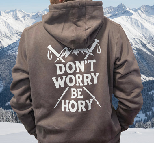 Pánská mikina s kapucí - Don't worry be hory samurai