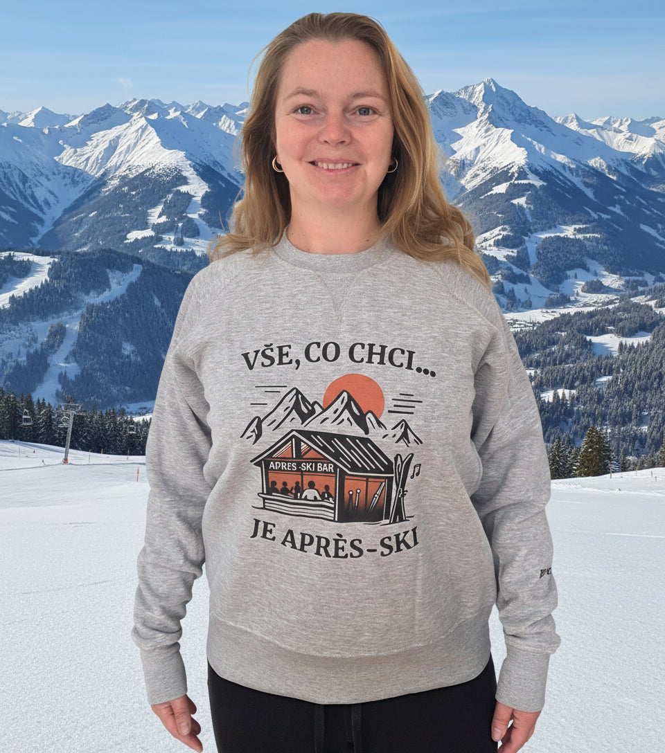 Dámská mikina - Vše co chci je après-ski