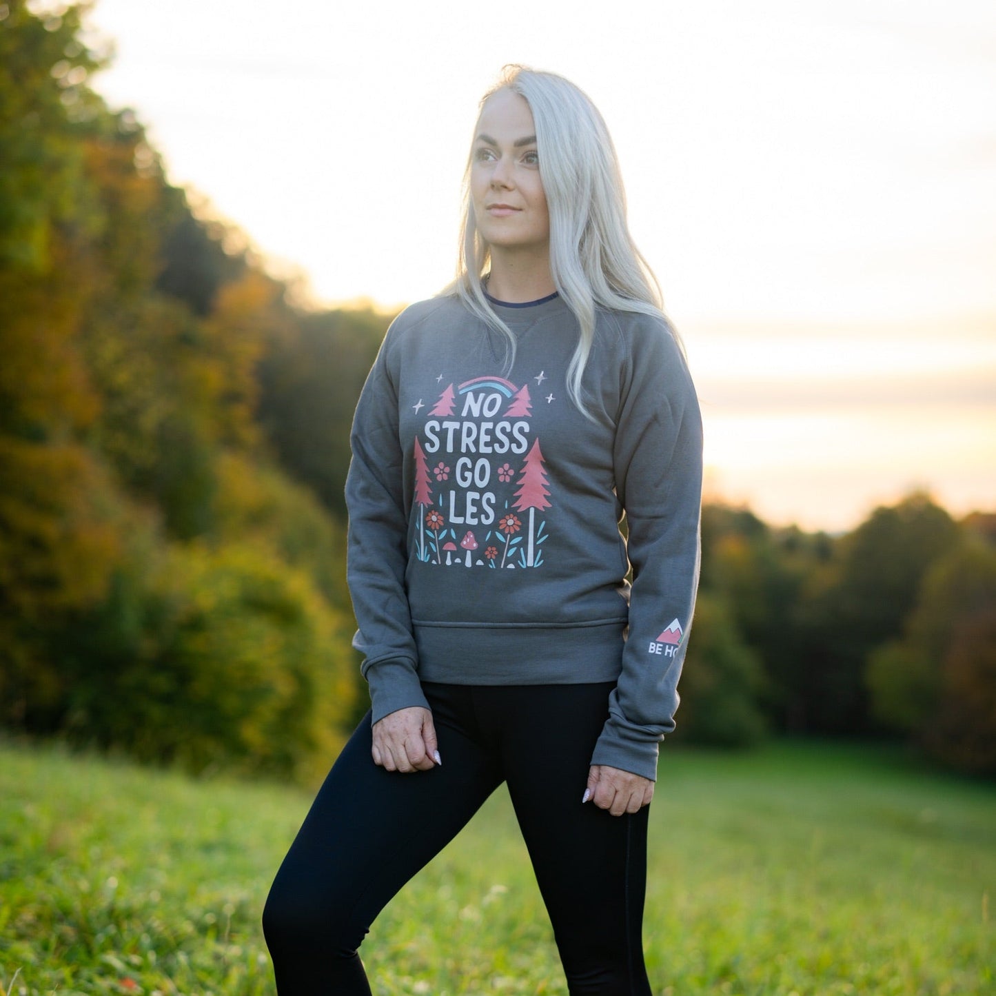 Dámská mikina - No stress go les