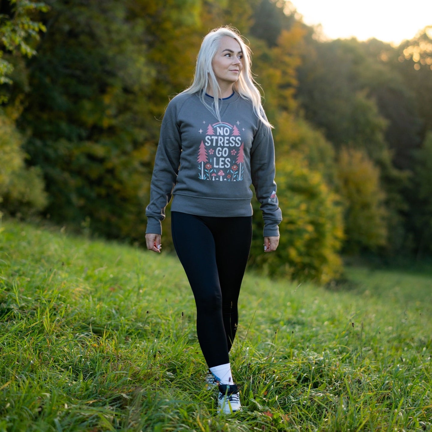 Dámská mikina - No stress go les
