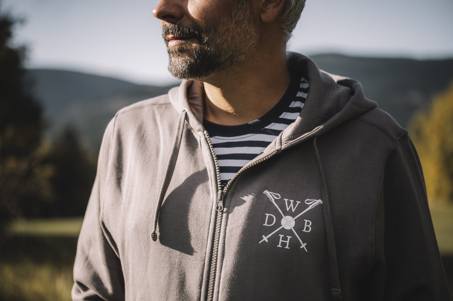 Pánská mikina s kapucí - Don't worry be hory samurai