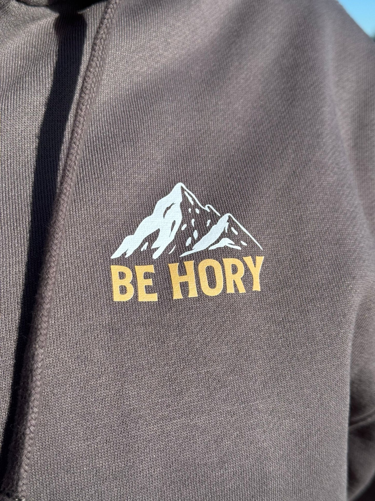 Pánská mikina s kapucí - Don't worry be hory mountain