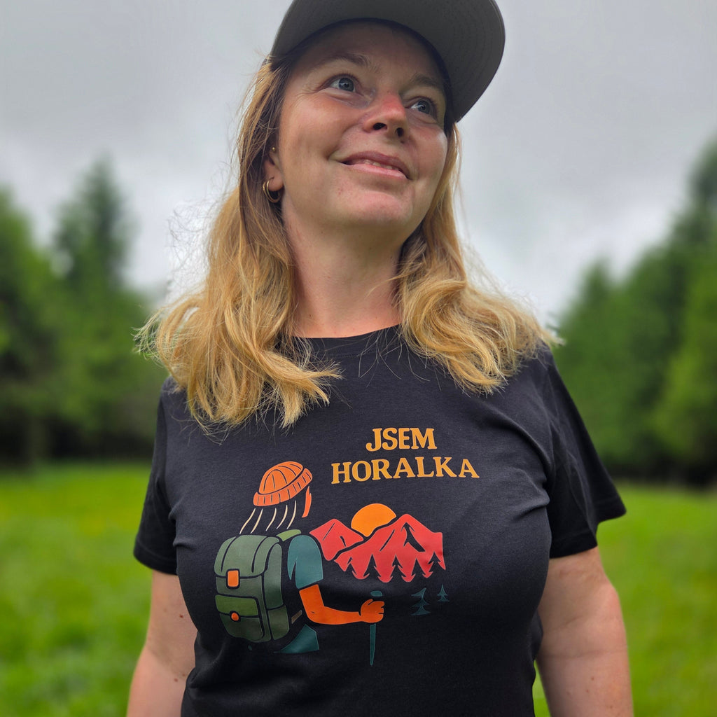 Jsem horalka – Černé dámské tričko