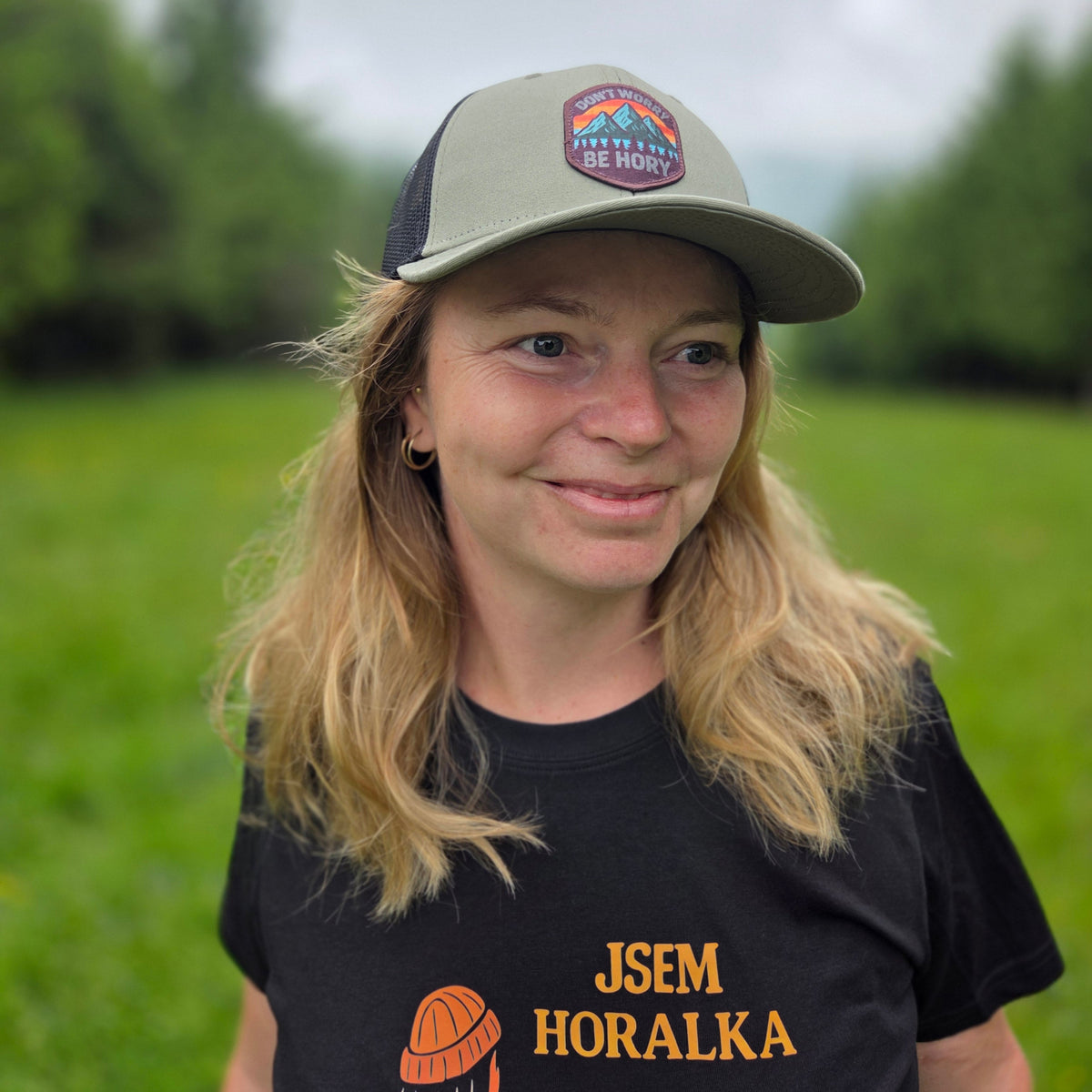 Don't worry be hory® – Kšiltovka trucker khaki