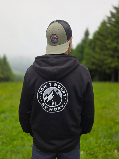 Kšiltovka trucker khaki - Don't Worry Be Hory