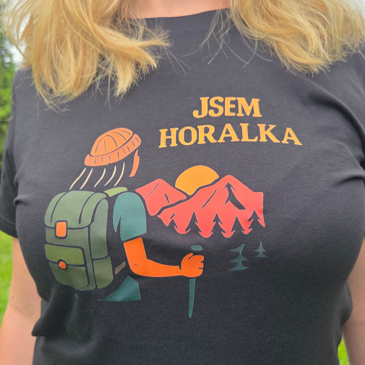 Jsem horalka – Černé dámské tričko