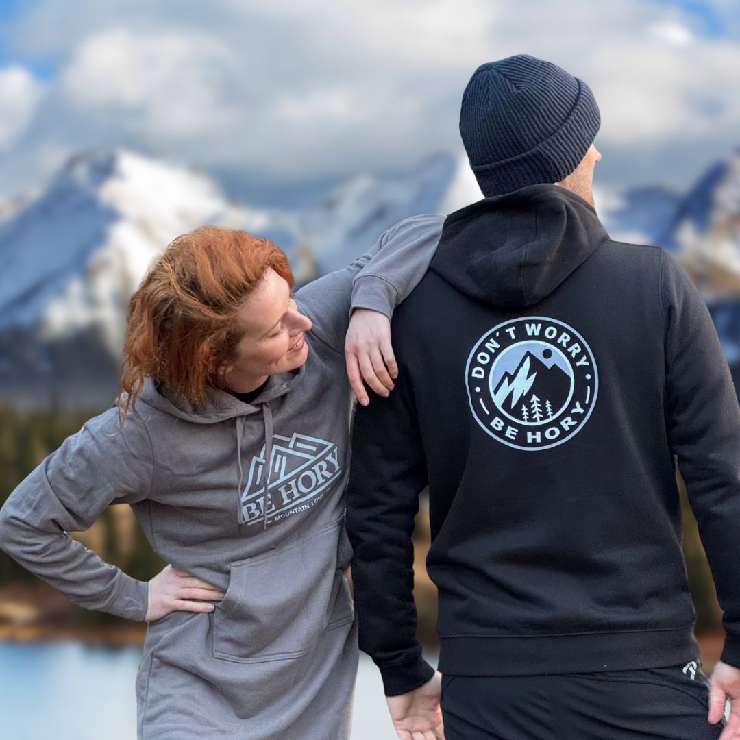 Don't worry be hory® – Pánská mikina na zip s kapucí