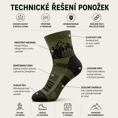 Don’t Worry Be Hory® – Funkční outdoor ponožky