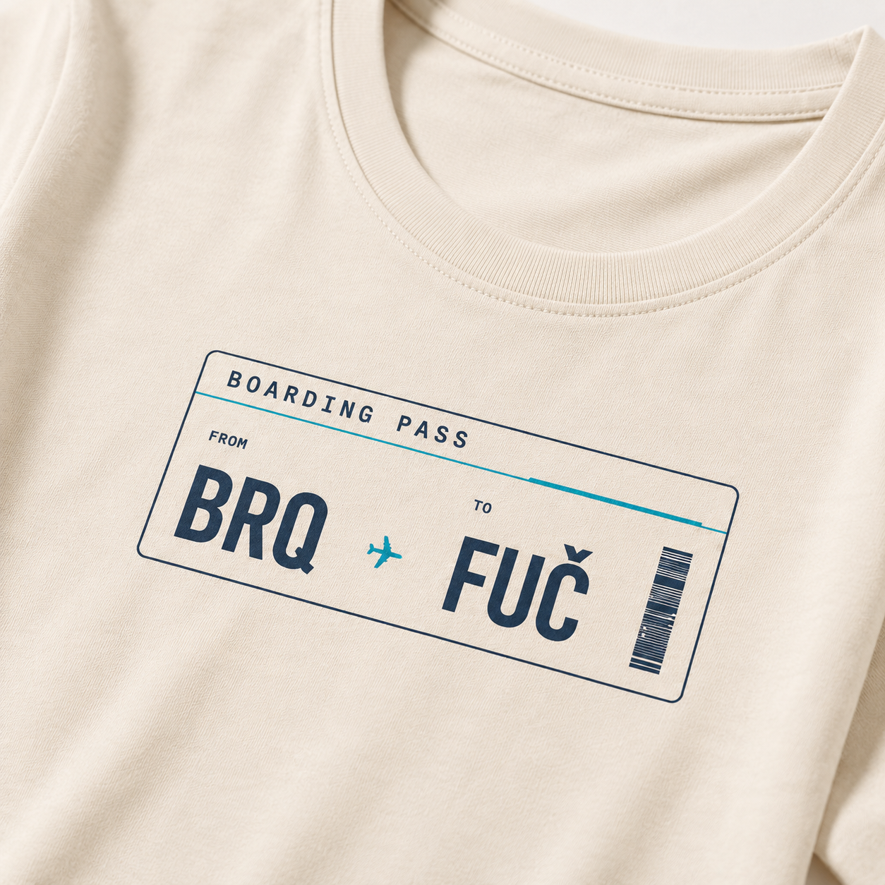 BRQ >FUČ - Dámské cestovatelské tričko