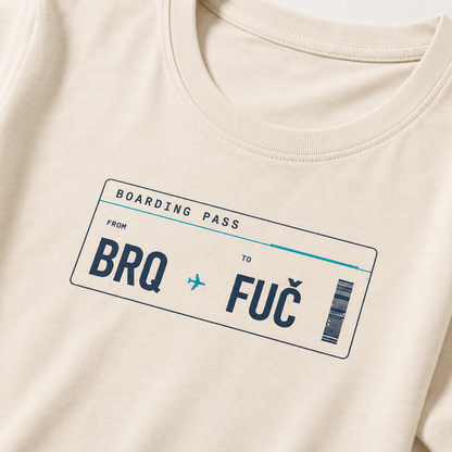BRQ >FUČ - Dámské cestovatelské tričko