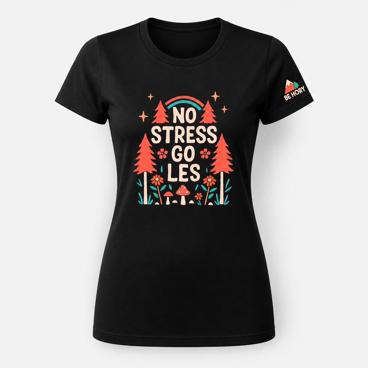 Dámské tričko - No stress go les