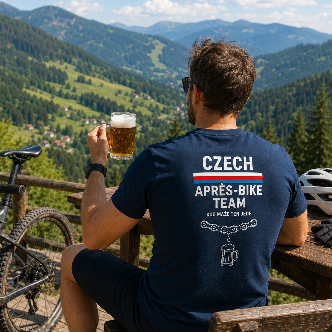 Czech Après-bike Team – Pánské tričko