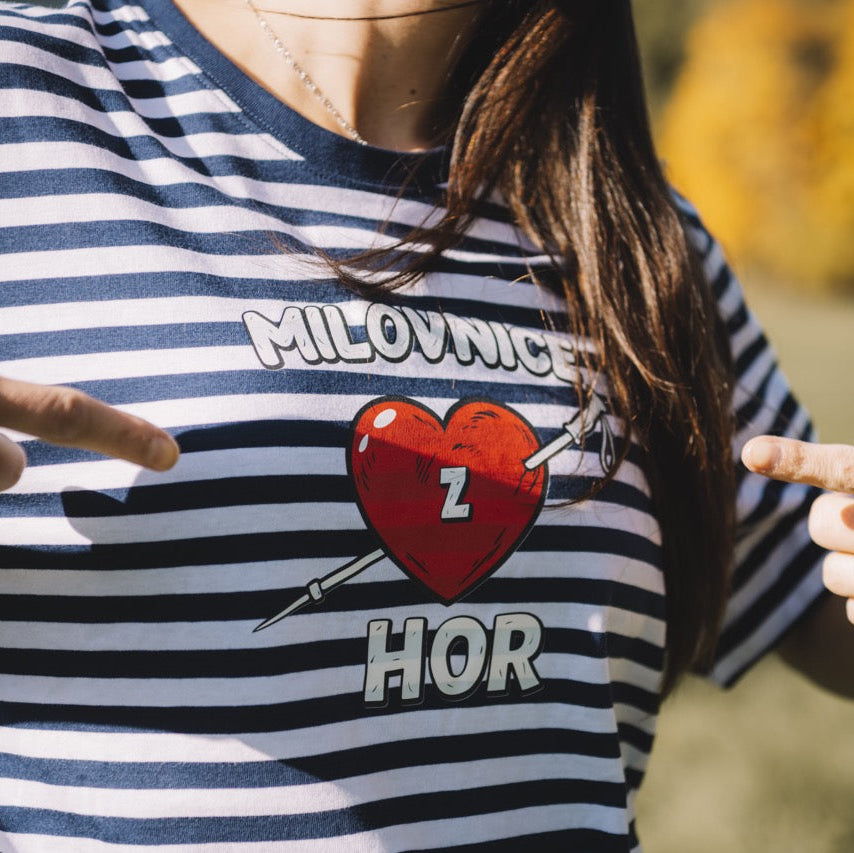 Unisex tričko - Milovnice (z) hor pruhované