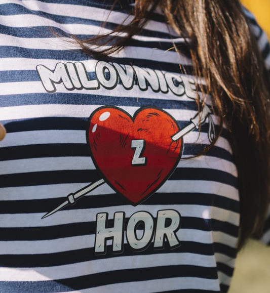 Unisex tričko - Milovnice (z) hor pruhované