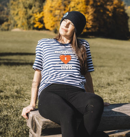 Unisex tričko - Milovnice (z) hor pruhované