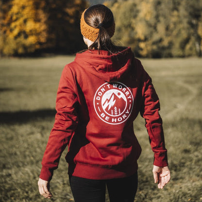 Dámská mikina - Don't worry be hory® vínová