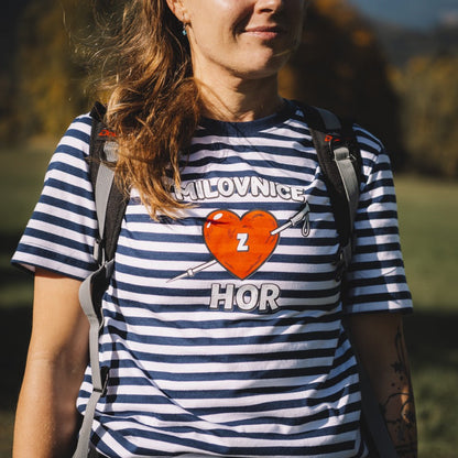 Unisex tričko - Milovnice (z) hor pruhované