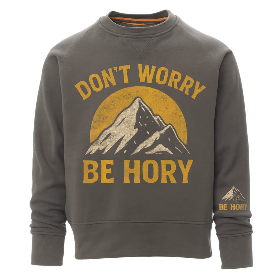 Don't worry be hory® mountains – Pánská mikina