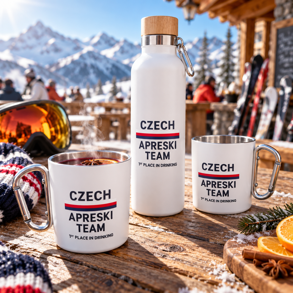 Czech Après-ski Team – Termoska s karabinou