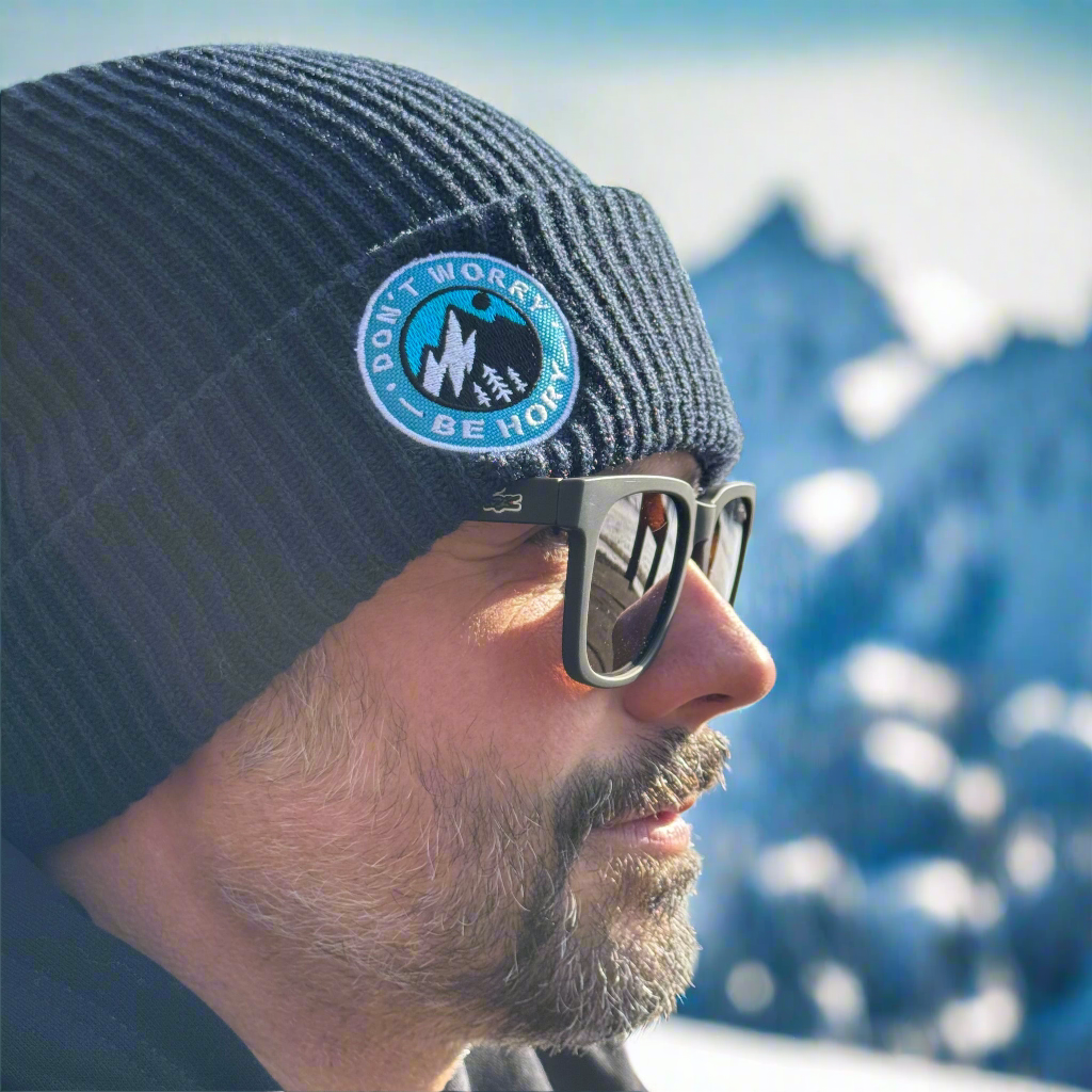 Zimní čepice - Don't worry, be hory® - Extra hřejivá s Polartec® ❄️🏔️