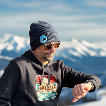 Zimní čepice - Don't worry, be hory® - Extra hřejivá s Polartec® ❄️🏔️