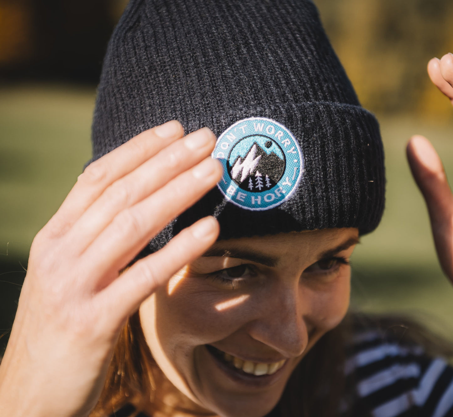 Zimní čepice - Don't worry, be hory® - Extra hřejivá s Polartec® ❄️🏔️