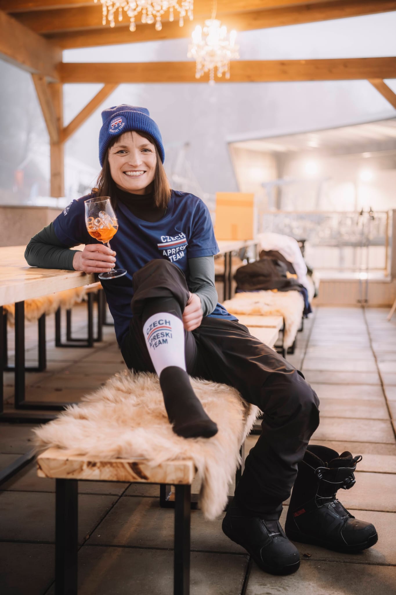 Ponožky s merinem Czech Aprèski Team