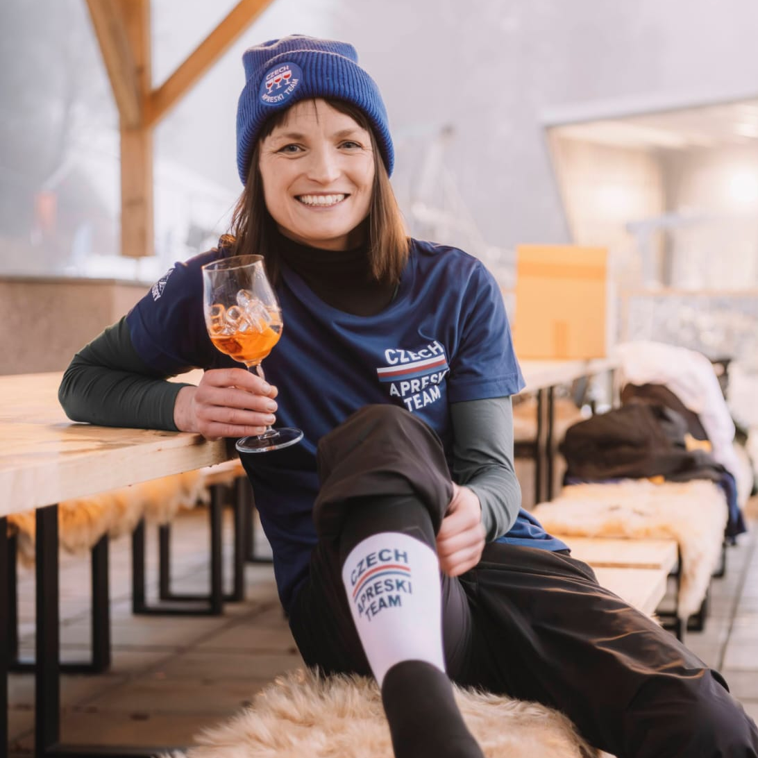Ponožky s merinem Czech Aprèski Team