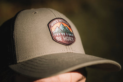 Kšiltovka trucker khaki - Don't Worry Be Hory