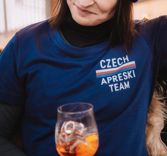Dámské tričko - Czech Aprèski Team modré