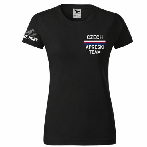 Czech Aprèski Team – dámské tričko, Černá