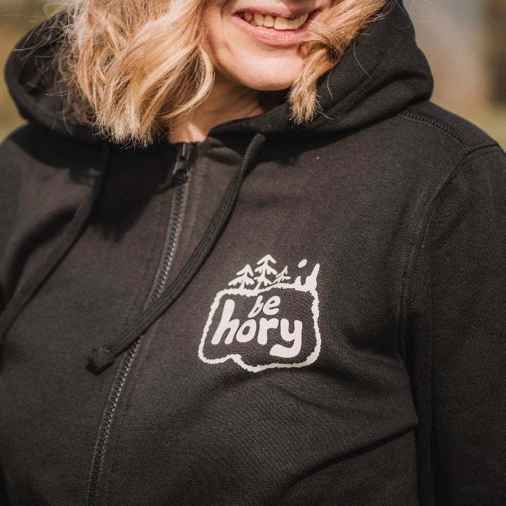 Don't worry be hory® Shishka – Dámská mikina s kapucí