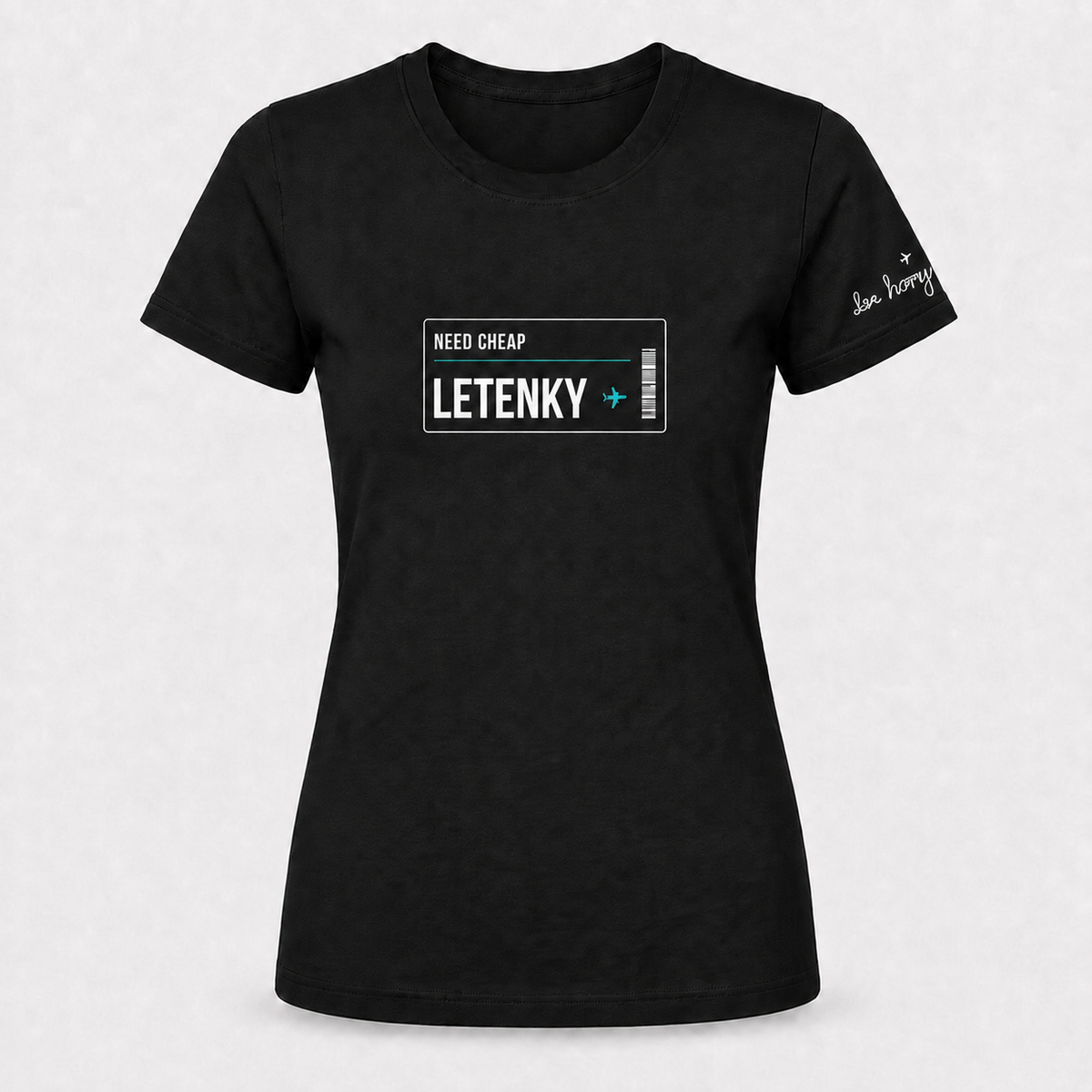 Need Cheap Letenky – Dámské cestovatelské tričko