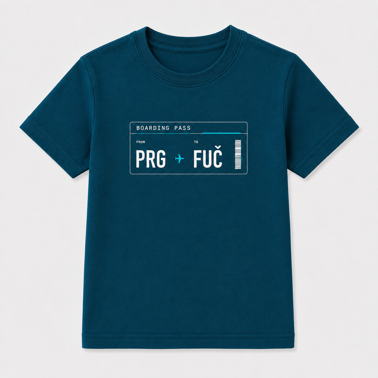 PRG->FUČ - Dětské tričko z bio bavlny