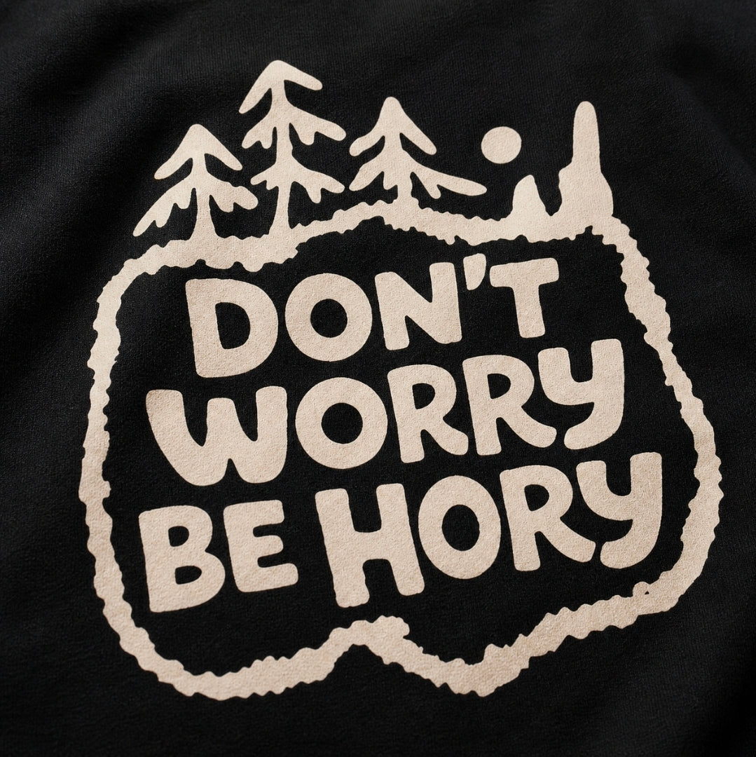 Don't worry be hory® Shishka – Dámská mikina s kapucí