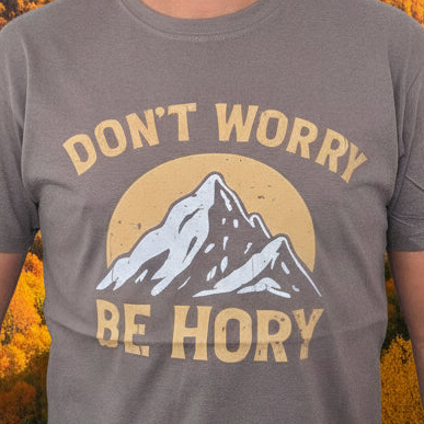 Don't worry be hory® mountains – Pánské tričko
