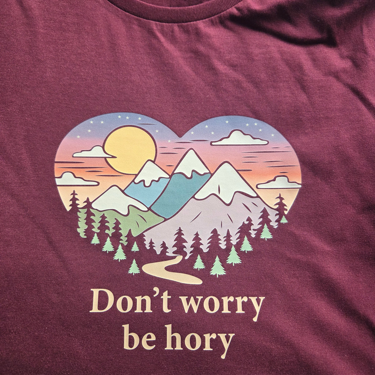 Don't worry be hory® Srdce – Dámské tričko