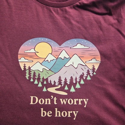 Srdce - Don't worry be hory - Dámské tričko