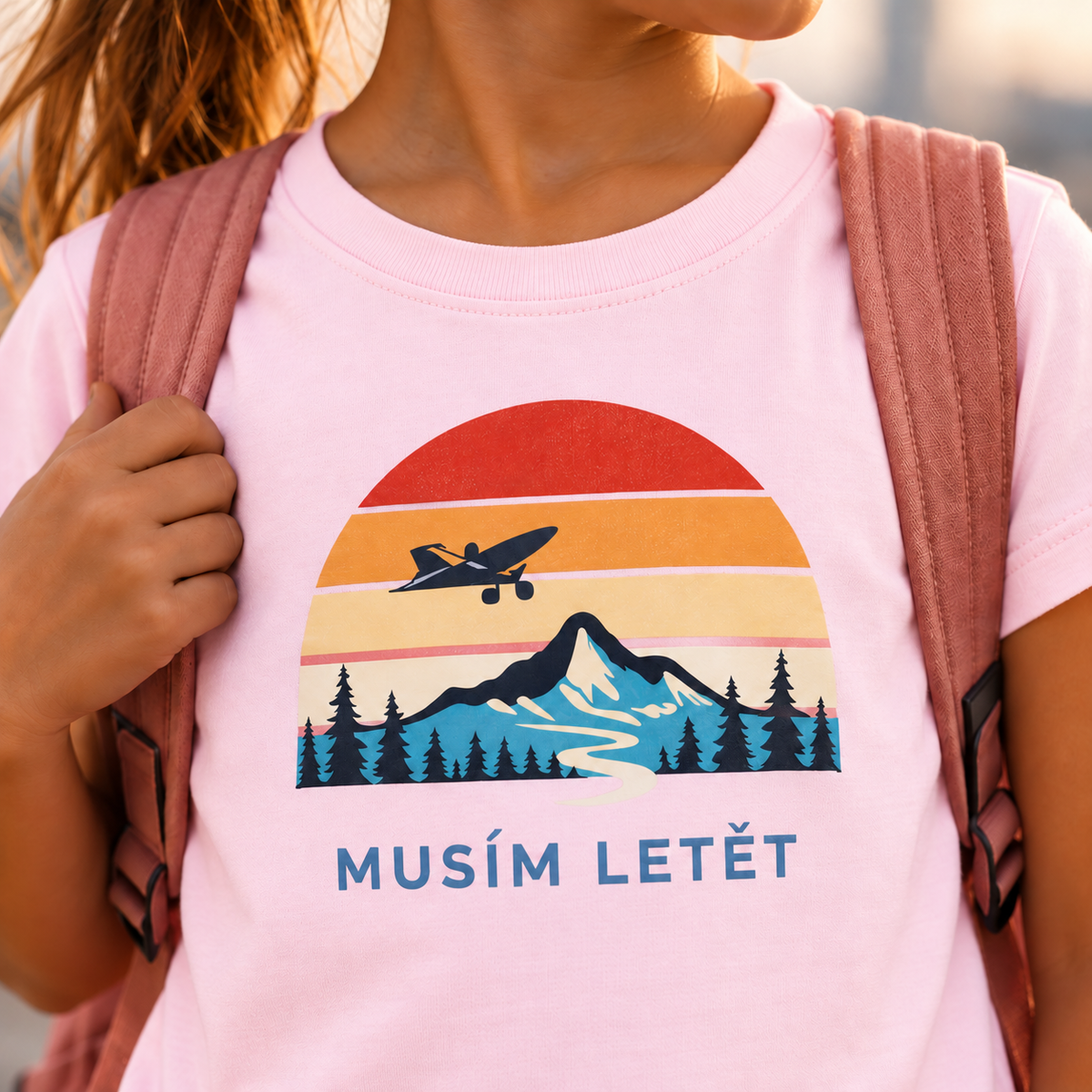 Musím letět – Dětské tričko z bio bavlny