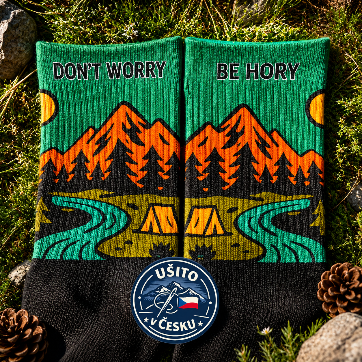 Don’t Worry Be Hory® – Funkční outdoor ponožky