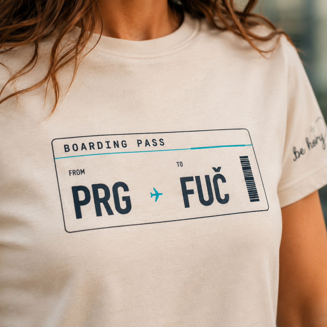 PRG-> FUČ - cestovatelské dámské tričko