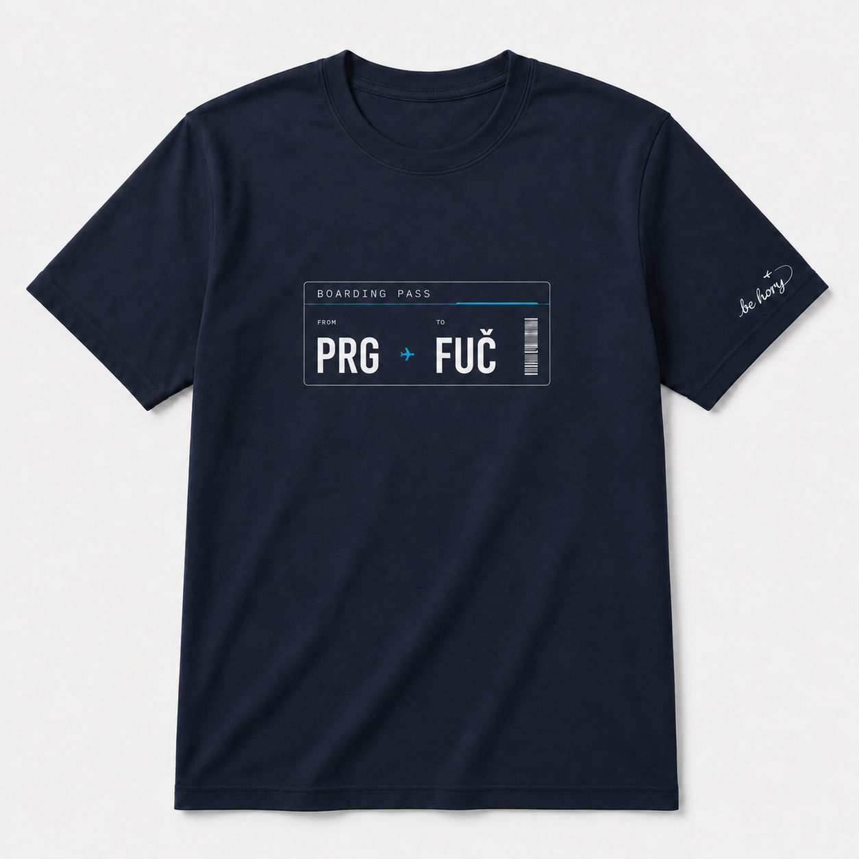 PRG->FUČ - pánské cestovatelské tričko