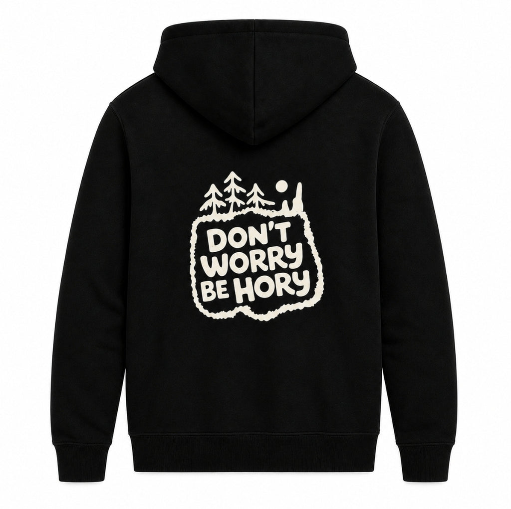 Don't worry be hory® Shishka – Pánská mikina s kapucí