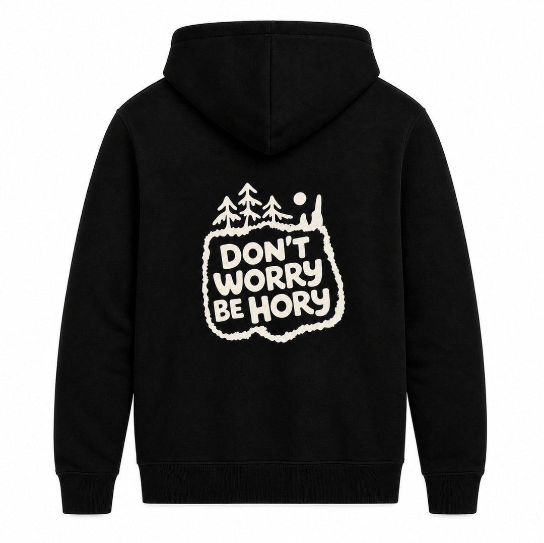 Don't worry be hory® Shishka – Pánská mikina s kapucí