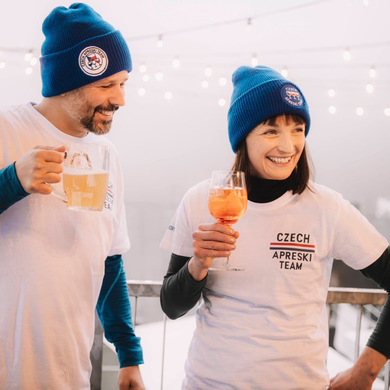 Dámské tričko - Czech Aprèski Team bílé