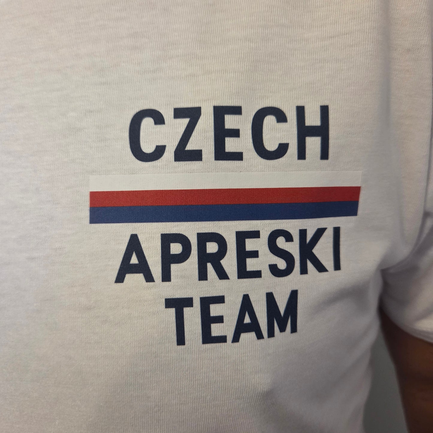 Pánské tričko - Czech Aprèski Team bílé správné