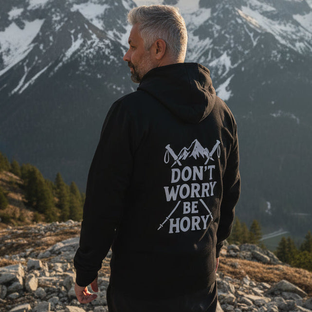 Don't worry be hory® samurai – Pánská mikina s kapucí