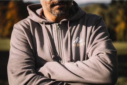 Pánská mikina s kapucí - Don't worry be hory mountain